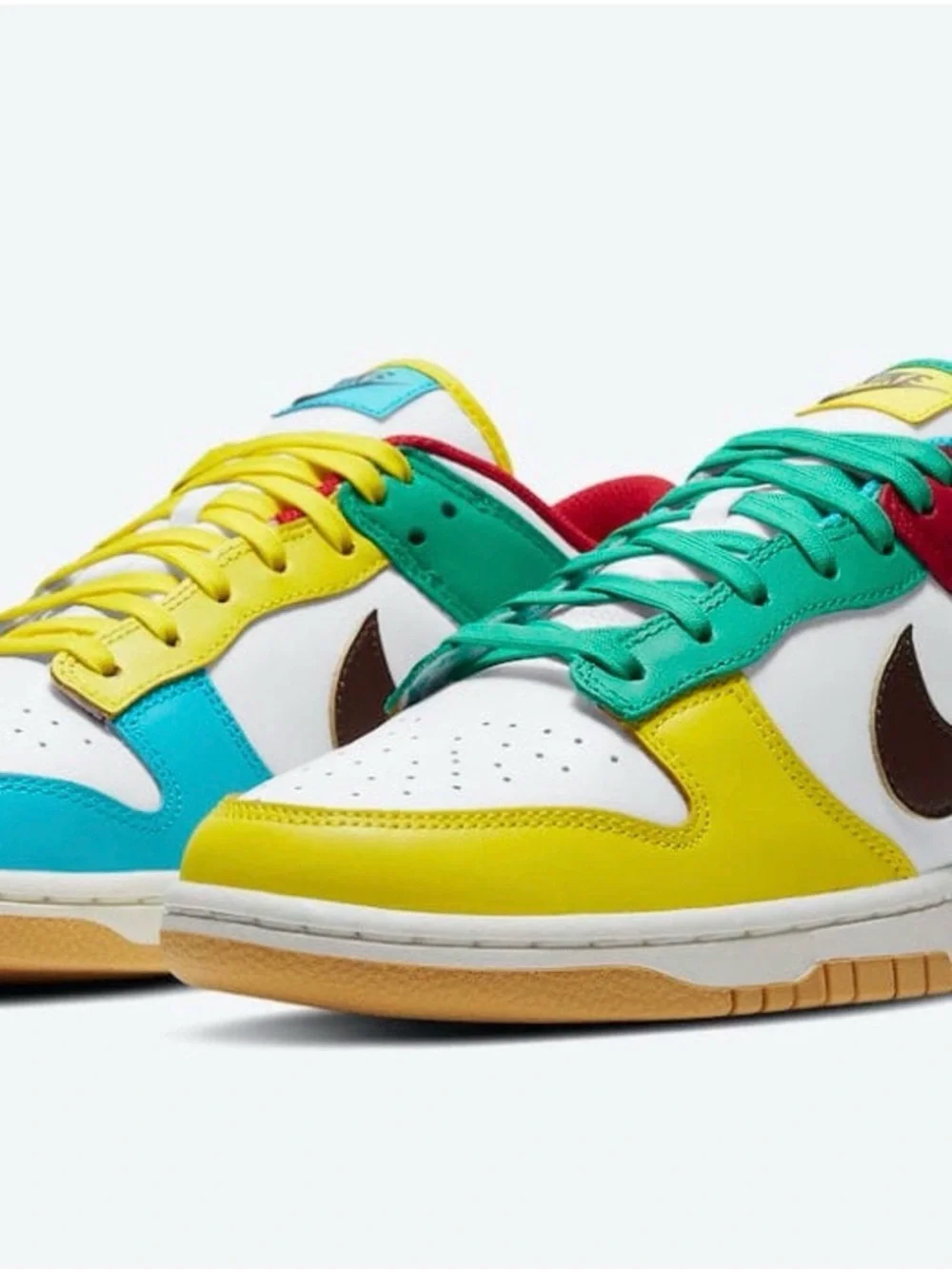 Nike GS Free-99 Dunks Multicolor Low-Top Sneakers